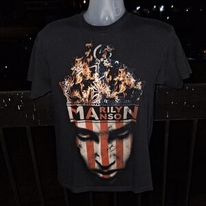 MARILYN MANSON Rock Band T Shirt Size Med
